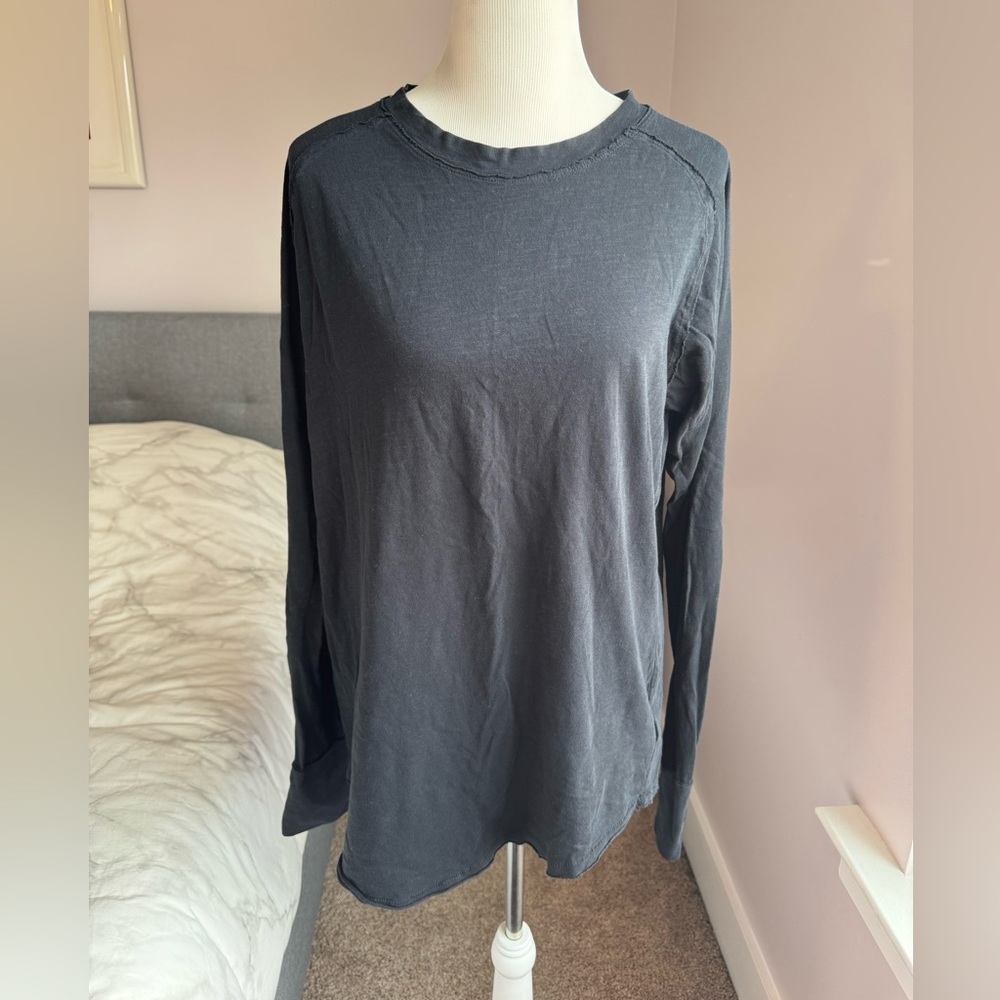We The Free x Free People Black Long Sleeve Tunic Shirt Size S